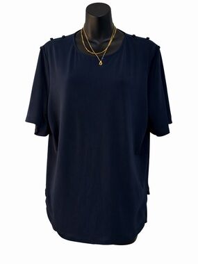 Classic navy blouse